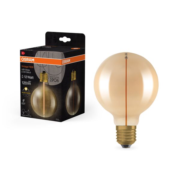 Vintage 1906 Globe 95 12 Filament Magnetic 2.2W 827 Gold E27 - , изображение 10