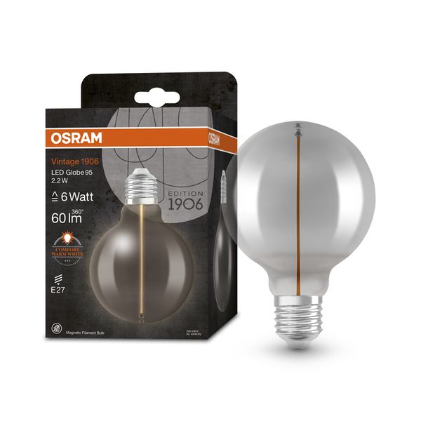 Vintage 1906 Globe 95 6 Filament Magnetic 2.2W 818 Smoke E27 - , изображение 7