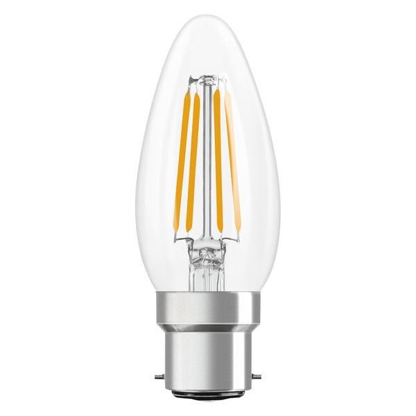 LED Classic B 40 Filament V 3.4W 827 Clear B22d - , изображение 4