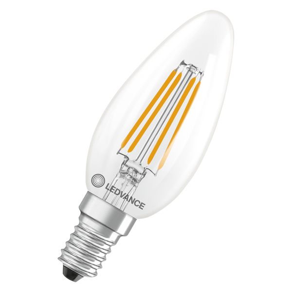 LED Classic B 40 Filament DIM Energy efficiency class B S 2.5W 827 Clear E14 - 