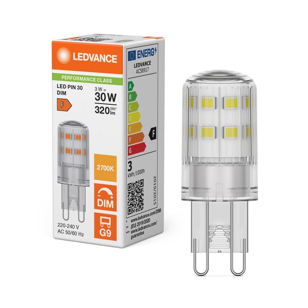 LED PIN 30 300° DIM P 3W 827 Clear G9 - , изображение 5