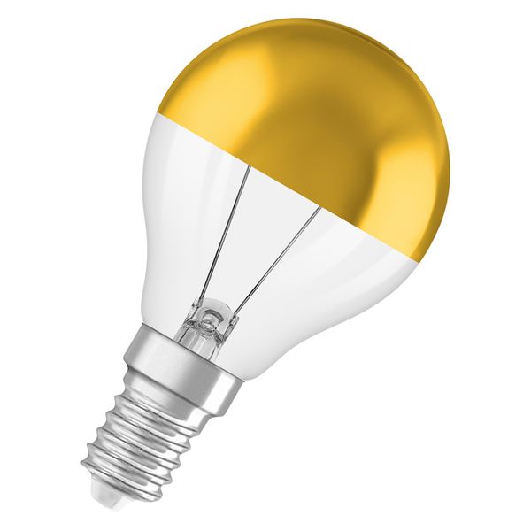 LED CLASSIC P 35 DIM COB P 3.4W 827 Mirror gold E14 - , изображение 3
