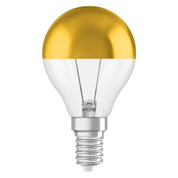 LED CLASSIC P 35 DIM COB P 3.4W 827 Mirror gold E14 - , изображение 4