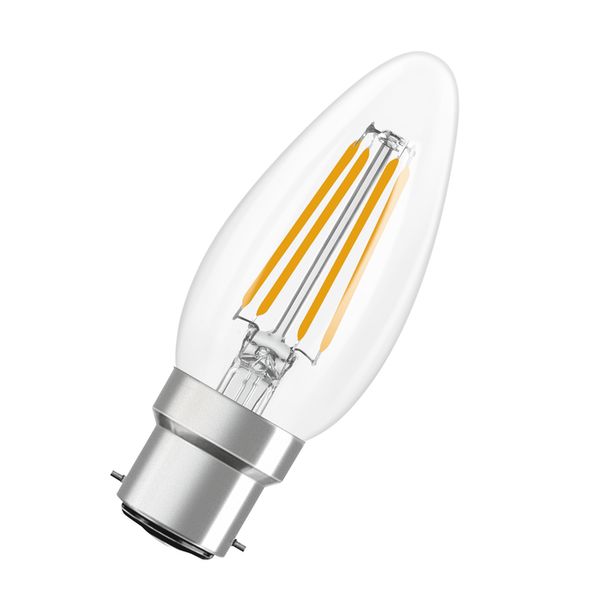 LED Classic B 40 Filament V 3.4W 827 Clear B22d - , изображение 3