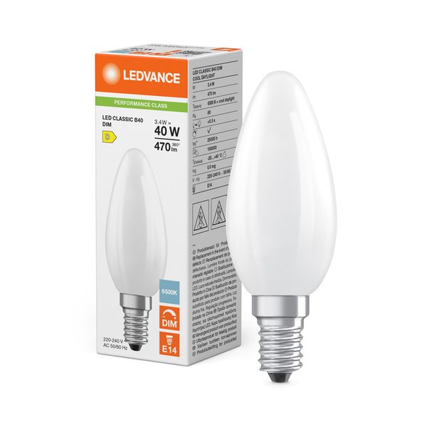 LED Classic B 40 Filament DIM P 3.4W 865 Frosted E14 - , изображение 5