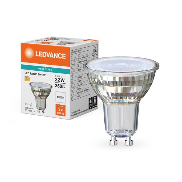 LED PAR16 50 120° V 3.1W 840 GU10 - , изображение 5