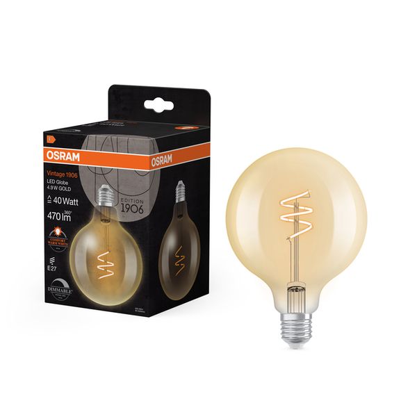 Vintage 1906 Globe 95 40 Spiral Filament DIM 4.9W 922 Gold E27 - , изображение 13
