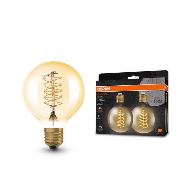 Vintage 1906 Globe 80 37 Filament DIM 4.8W 822 Gold E27 - , изображение 7