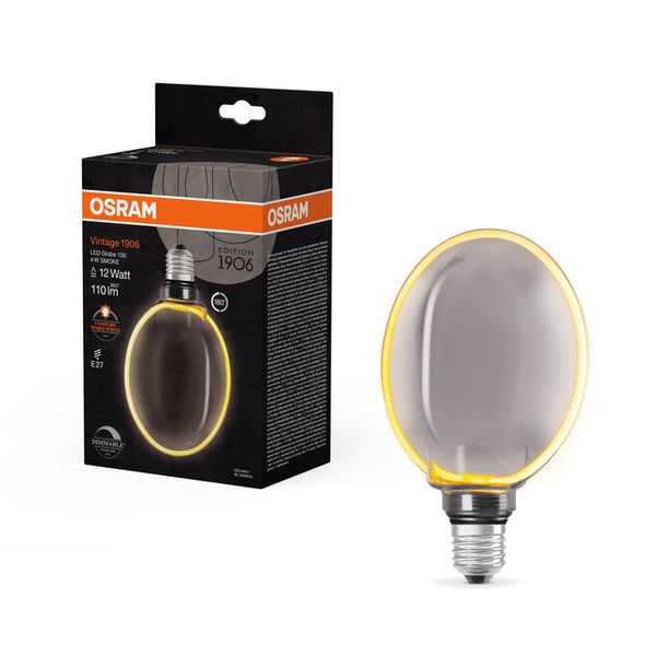 Vintage 1906 Globe 130 Filament O Lamp DIM 4W 818 Smoke E27 - , изображение 13
