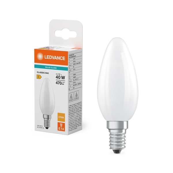 LED Classic B 40 Filament V 4.2W 827 Frosted E14 - , изображение 5