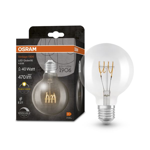 Vintage 1906 Globe 95 40 Filament DIM 4.8W 827 Clear E27 - , изображение 7