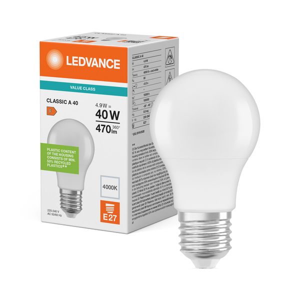 LED Classic A 40 V 4.9W 840 Frosted E27 - , изображение 5