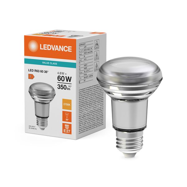LED R63 60 36° V 4.8W 827 E27 - , изображение 5