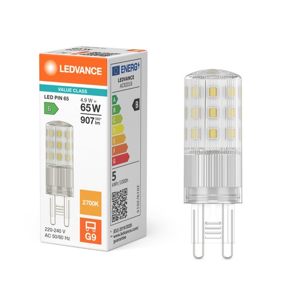 LED PIN 65 320° V 4.9W 827 Clear G9 - , изображение 5