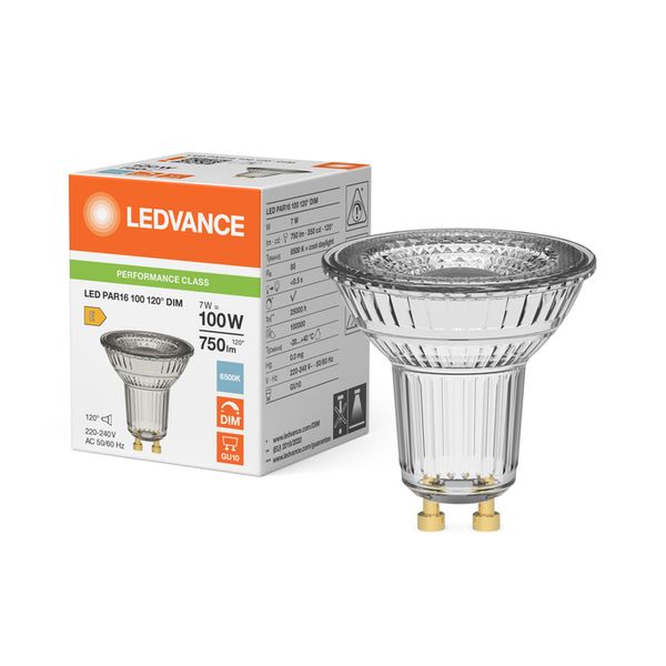 LED PAR16 100 120° DIM P 7W 865 GU10 - , изображение 5