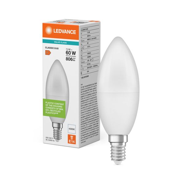 LED Classic P 60 V 7.5W 840 Frosted E14 - , изображение 5