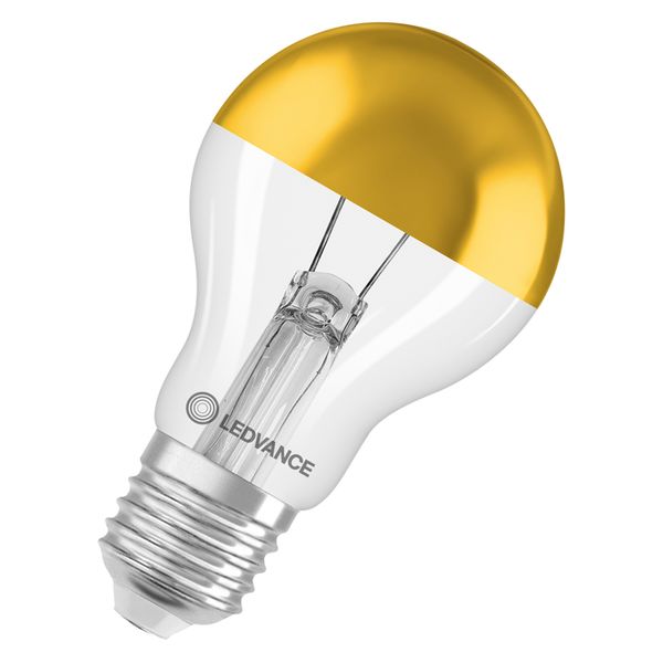 LED CLASSIC A 54 DIM COB P 7W 827 Mirror Gold E27 - 