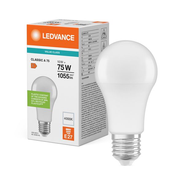 LED Classic A 75 V 10W 840 Frosted E27 - , изображение 5