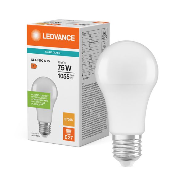 LED Classic A 75 V 10W 827 Frosted E27 - , изображение 5