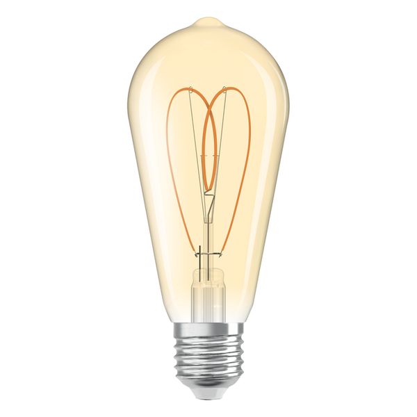 Vintage 1906 Edison 60 Heart Filament DIM 8W 922 Gold E27 - , изображение 10