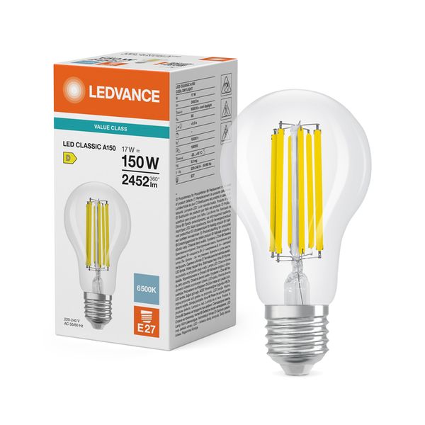 LED Classic A 150 Filament V 17W 865 Clear E27 - , изображение 5