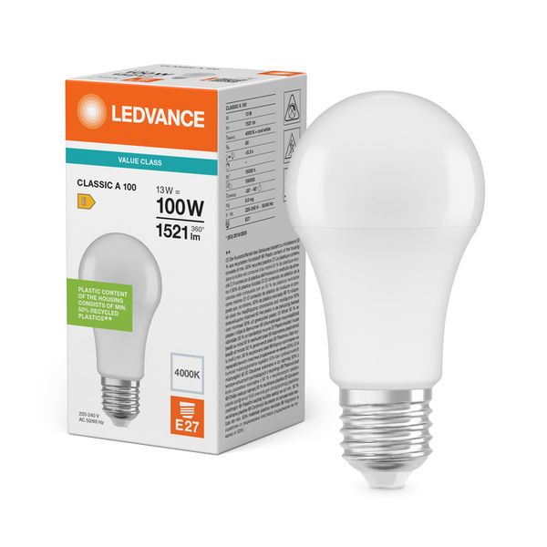 LED Classic A 100 V 13W 840 Frosted E27 - , изображение 5
