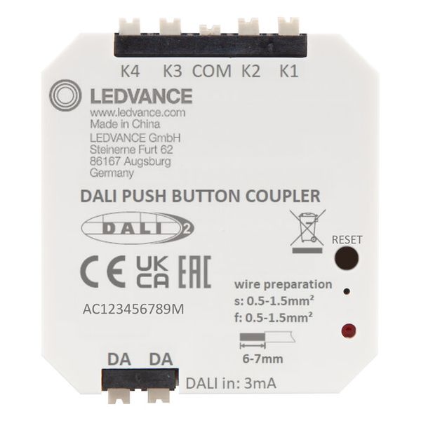 PUSHBUTTON COUPLER DALI-2 - 