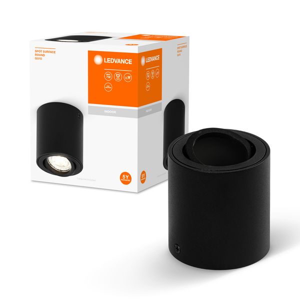 Spot Surface Round GU10 Black - , изображение 2
