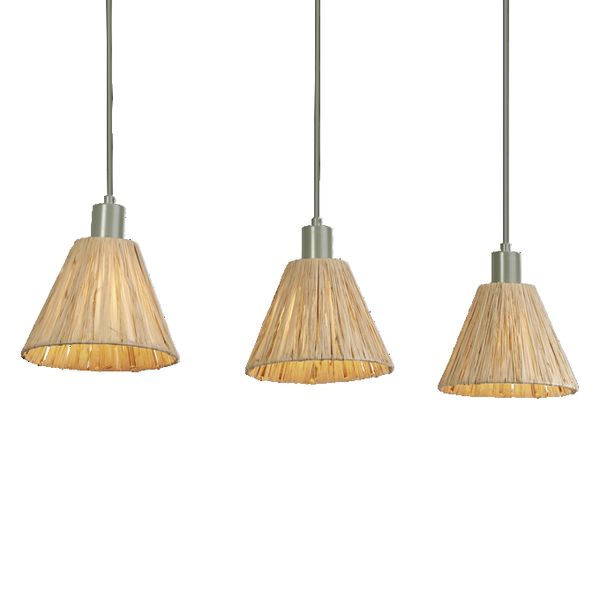 Decor Raffia Pendant Linear 3XE27 Green - , изображение 4
