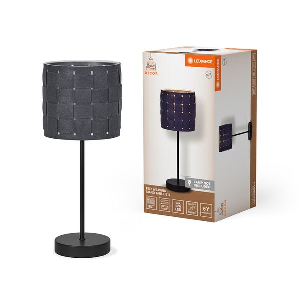 Decor Felt Weaving Stand Table E14 Dark Gray - , изображение 2