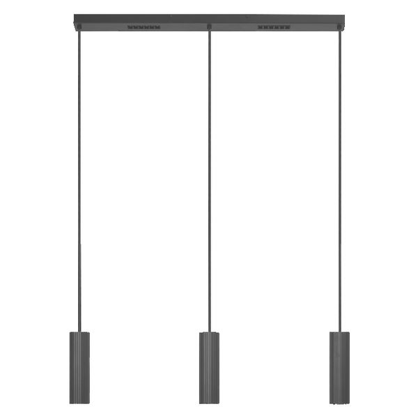 Decor Drums Pendant 3XGU10 2XLED Black - , изображение 3
