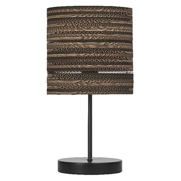 Decor Cardboard Cylinder Table E27 Brown - , изображение 3