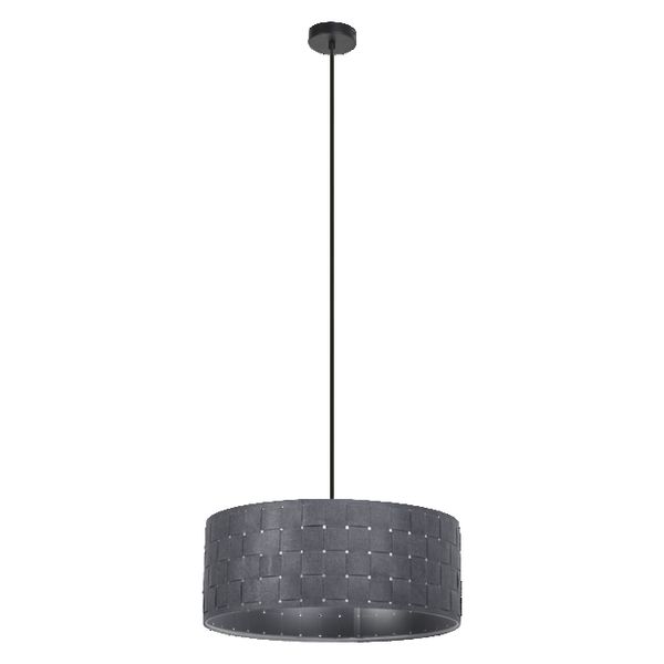 Decor Felt Weaving Pendant 480 mm 3XE27 Dark Gray - 