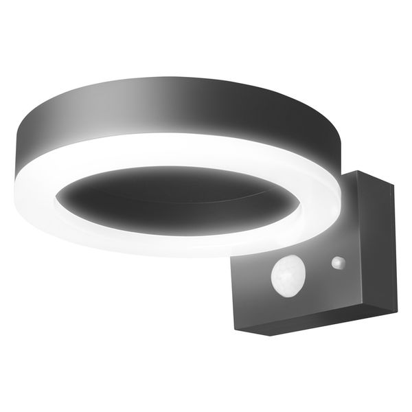 ENDURA Style Solar Wall Sensor Single Circle 6W Black - , изображение 7