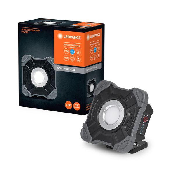 LED WORKLIGHT VALUE BATTERY POCKET 10W 865 - , изображение 3