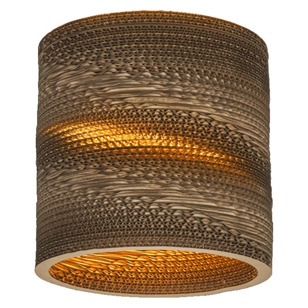 Decor Cardboard Cylinder Ceiling E27 Brown - , изображение 4