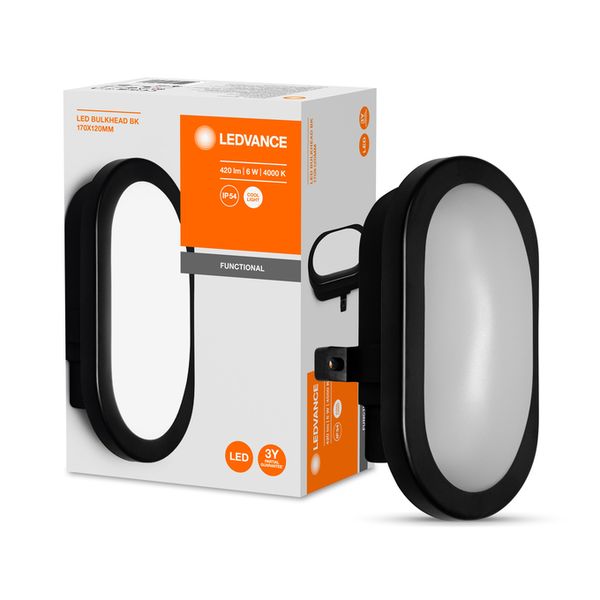 LED Bulkhead 6W 4000K Black - , изображение 4