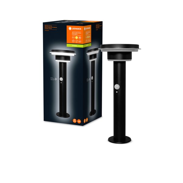 ENDURA Style Solar 40cm Post Sensor Double Circle 6W Black - , изображение 4