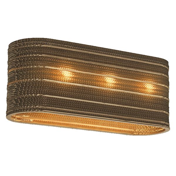 Decor Cardboard Oval Ceiling 3XE27 Brown - , изображение 4