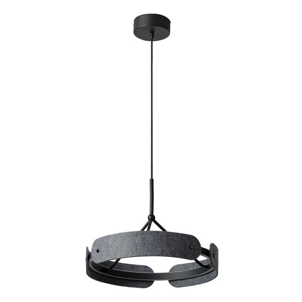 Decor Curve Felt Pendant 33W 830 Dark Grey - 
