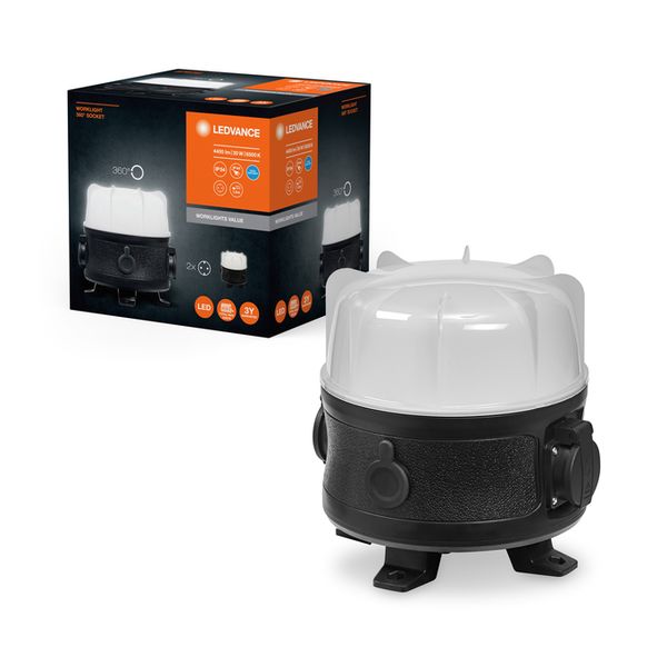 LED WORKLIGHT VALUE 360° WITH SOCKET 30W 865 - , изображение 2