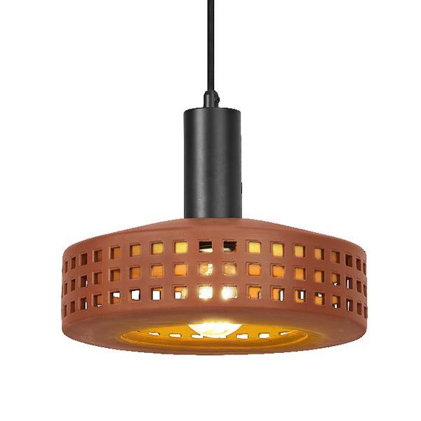 Decor Clay Windows Pendant 1XE27 Brown - , изображение 4