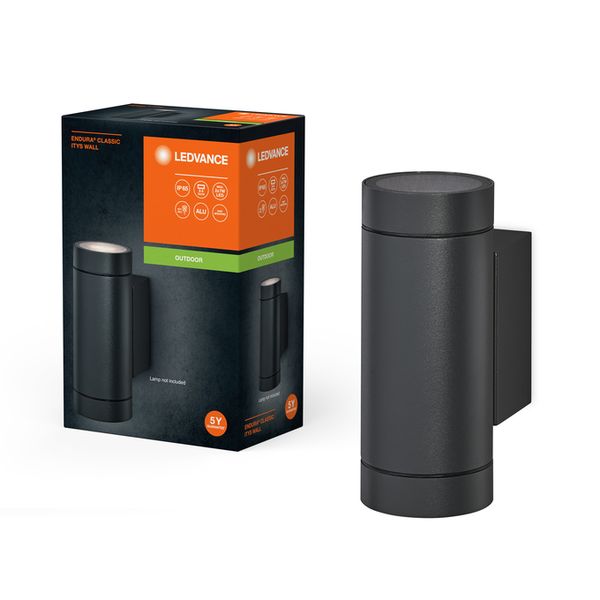 Endura Classic GU10 IP65 Itys Wall Dark Gray - , изображение 2