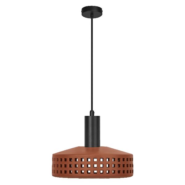 Decor Clay Windows Pendant 1XE27 Brown - , изображение 3