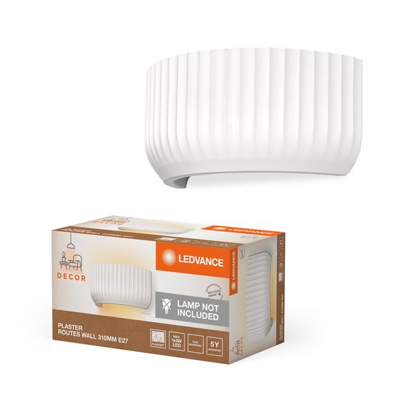 Decor Plaster Routes Wall Up 310 1XE27 White - , изображение 2