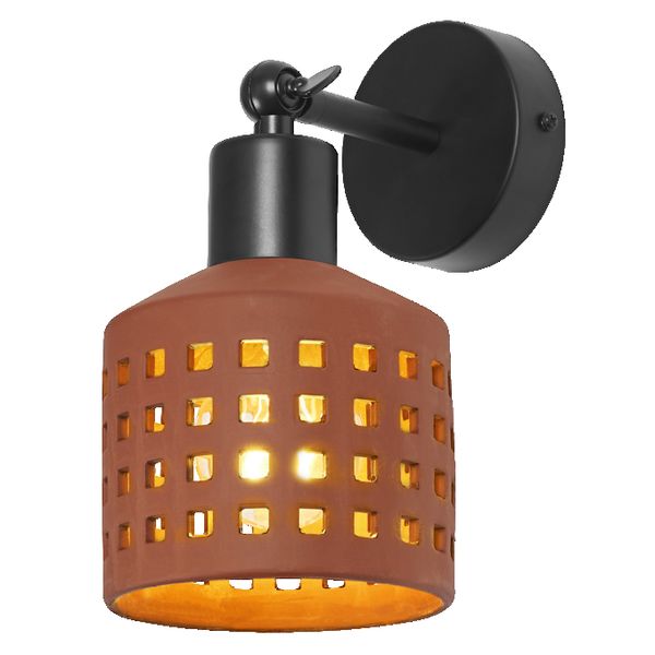 Decor Clay Windows Wall 1XE27 Brown - , изображение 4