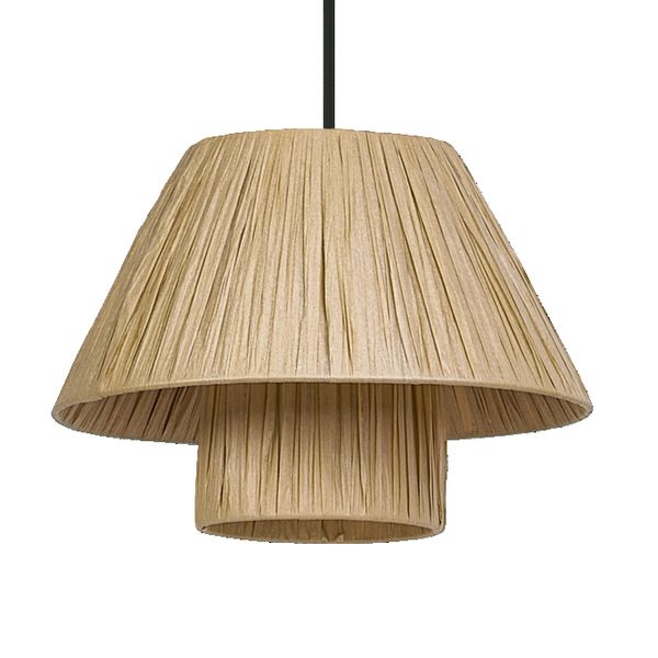 Decor Bamboo Paper Hut Pendant 280 E27 Brown - 