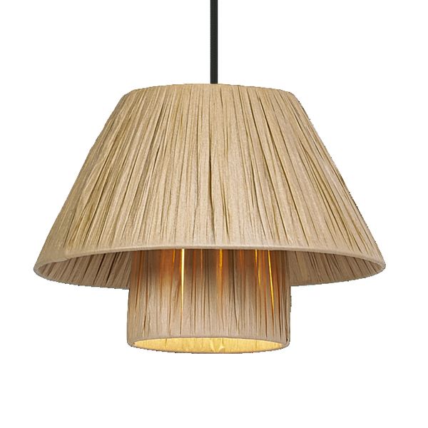 Decor Bamboo Paper Hut Pendant 280 E27 Brown - , изображение 4