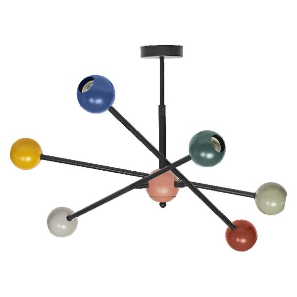 Decor Bubble Pendant 6XE27 Multicolor - , изображение 3