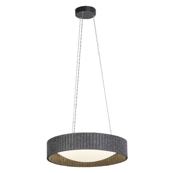 Decor Felt Cylinder Pendant 28W 830 Dark Gray - , изображение 4